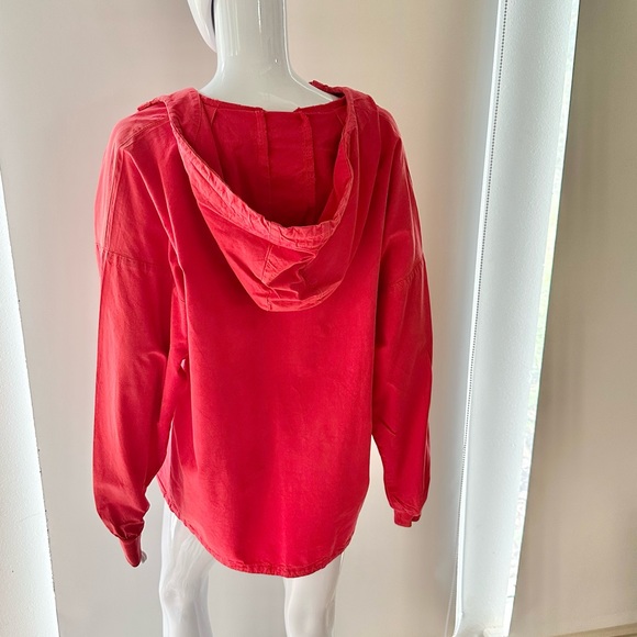 RCollection red cotton poplin hoodie. Women’s Medium. - Picture 10 of 11
